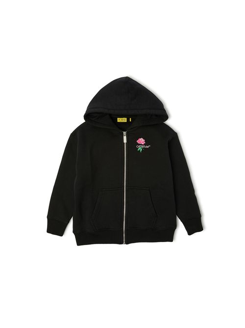 Felpa, bambina, logata. OFF WHITE | FLE00100 OGBE002